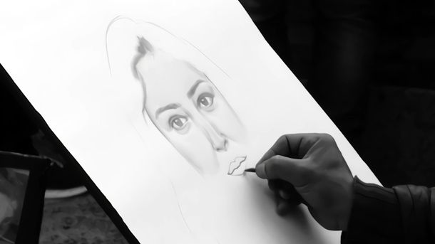 Informazioni preliminari caricature a mano
