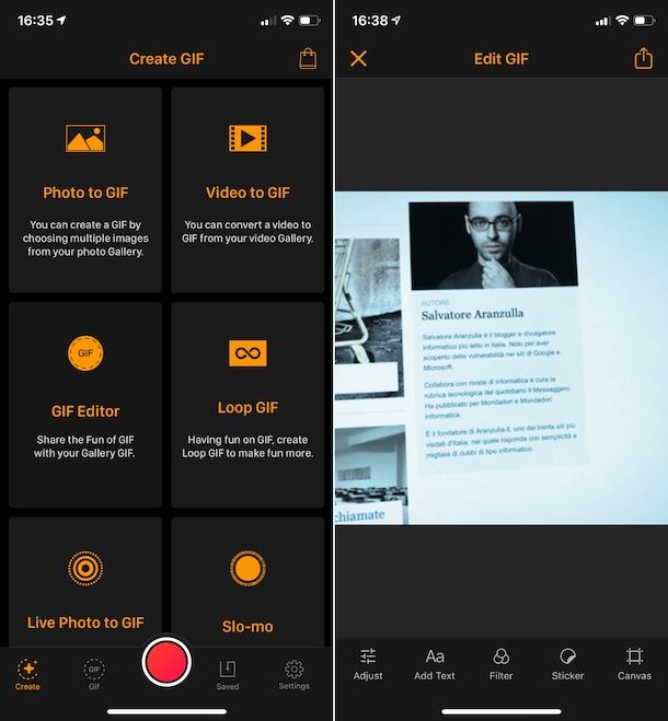App per GIF iPhone
