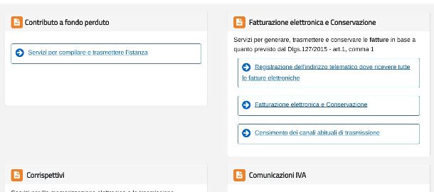 Fatture e corrispettivi agenzia delle entrate