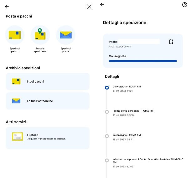App Poste Italiane