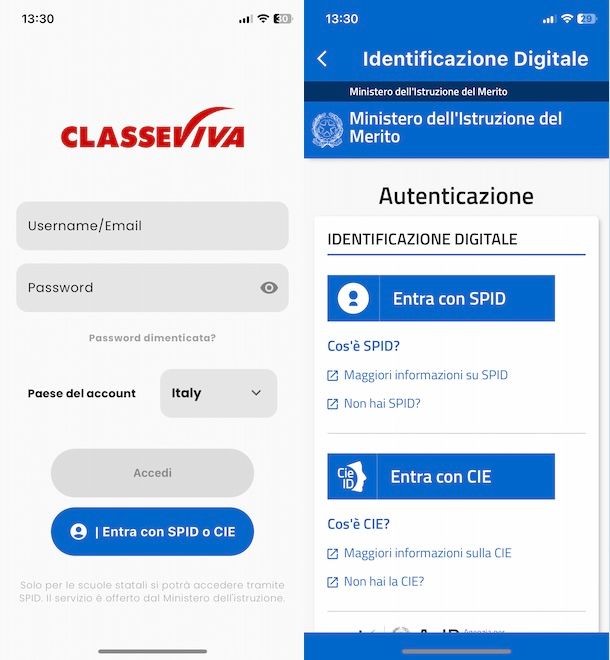 App ClasseViva Famiglia