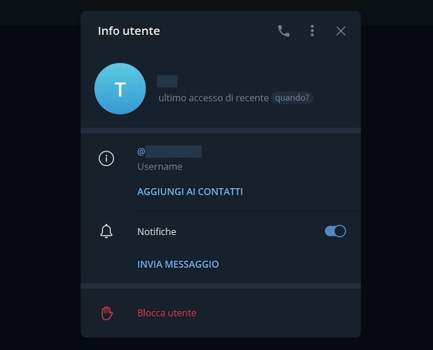 Come capire se qualcuno ti ha bloccato su Telegram