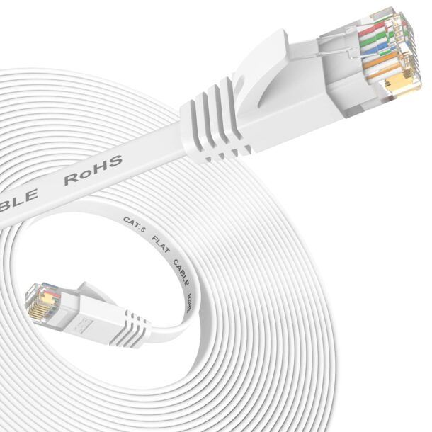 Cavo Di Rete Ethernet 0,5m: LAN Cat6, Massima Velocità, Connettori RJ45 Placcati Oro - 5 Colori