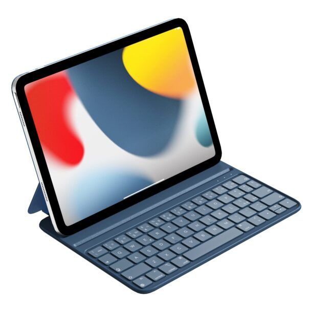 Cover Tastiera Per IPad 10ª Gen 10,9” 2022 E IPad 11” A16 2025 – Bluetooth 2 Canali, Trackpad, Staccabile, Nero