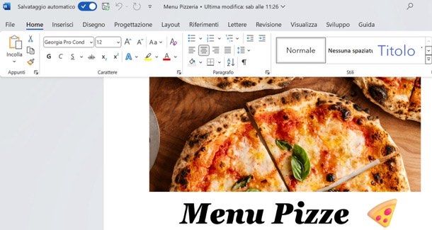 Menu Word Windows