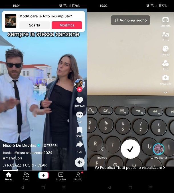 Come recuperare un video TikTok eliminato