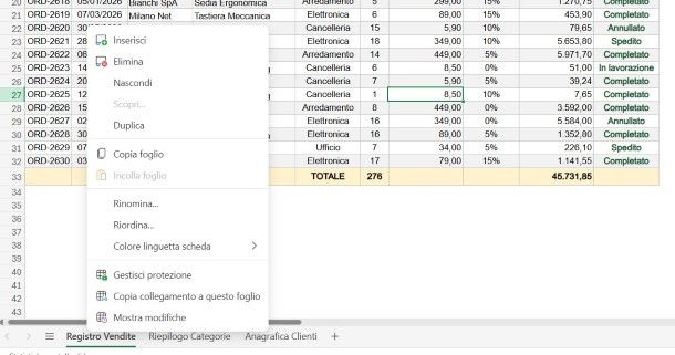 unire due file Excel online