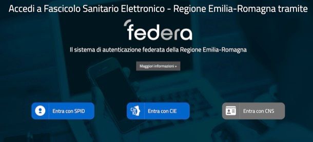 Accesso federa Emilia-Romagna