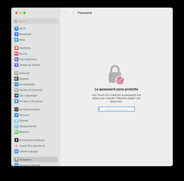 Password macOS