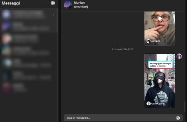Mandare un messaggio privato su TikTok