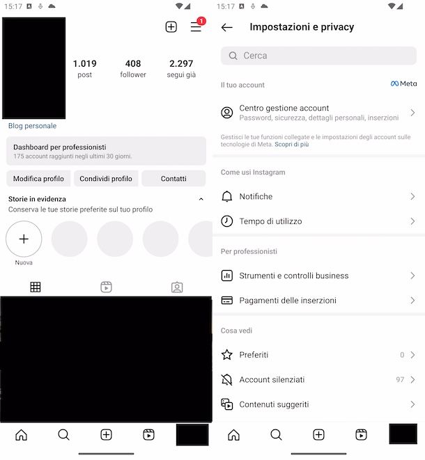 Annullare silenziamento su Instagram