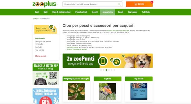 home page sito Zooplus