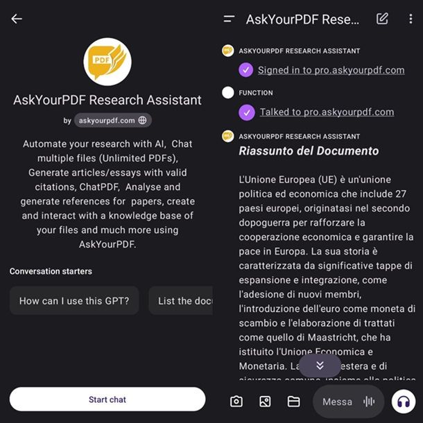 Come usare GPT AskYourPDF ChatGPT