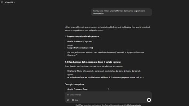 Come scrivere una email formale facendosi aiutare dall'IA