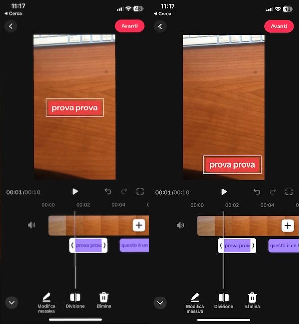 Spostare i sottotitoli su TikTok