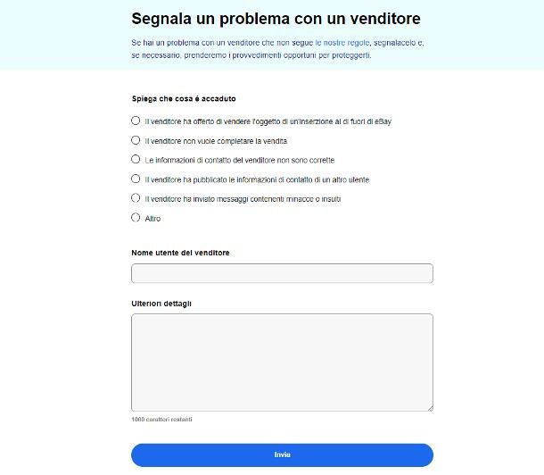 Come denunciare un venditore online