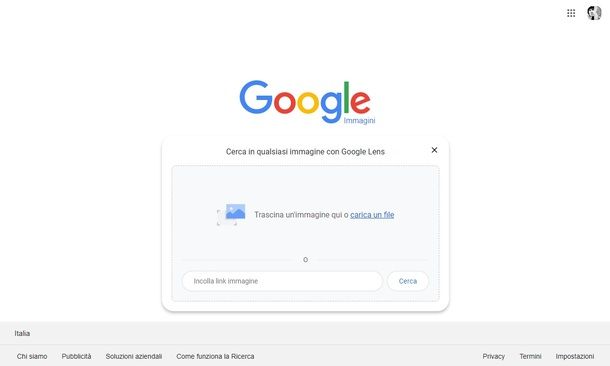 Google Immagini PC