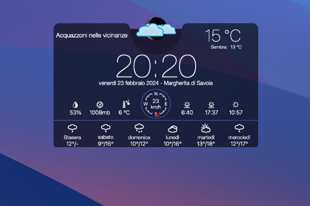 Widget Meteo per Italia