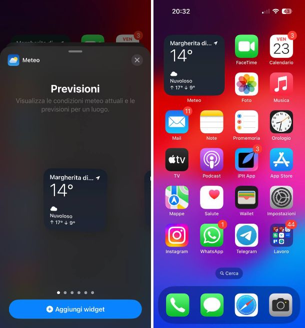 Come mettere il meteo sul desktop di iPhone