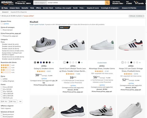 Amazon Adidas