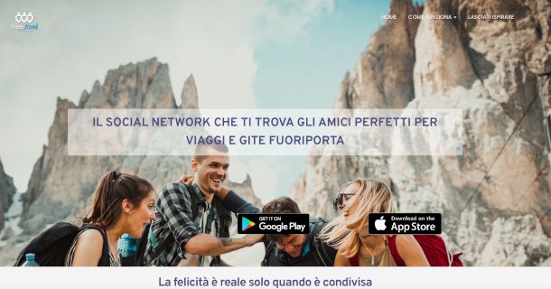 home page sito MeeTravel