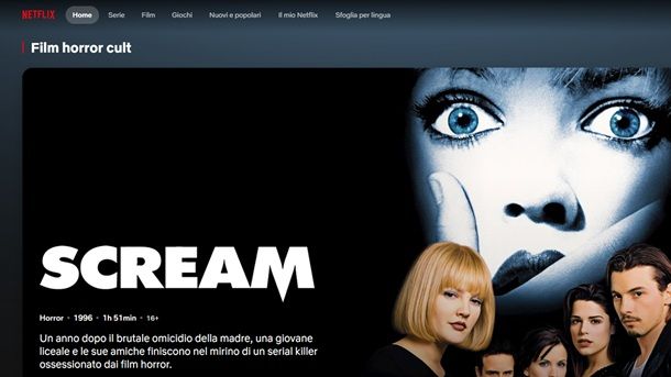 Film horror cult Netflix film vietati codici speciali