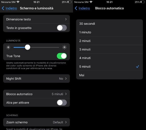 Come aumentare il tempo di spegnimento dello schermo iPhone/iPad