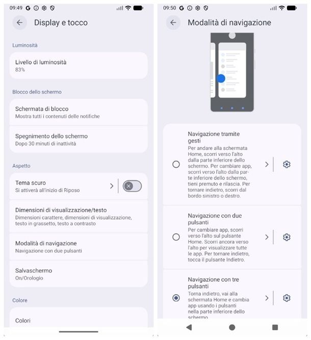 Come mettere i tasti sotto del telefono Android
