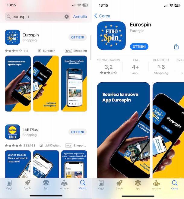 Scaricare app Eurospin su iPhone