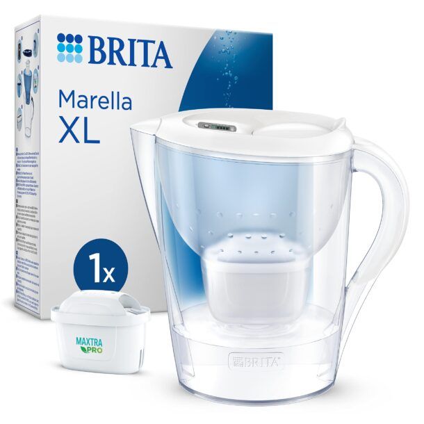 Philips - Micro X-Clean Caraffa filtro acqua a flusso rapido,3 litri,Timer  elettronico, colore: Bianco : : Casa e cucina