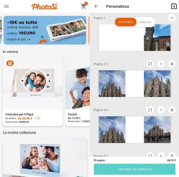 Altre app per fotolibri PhotoSì