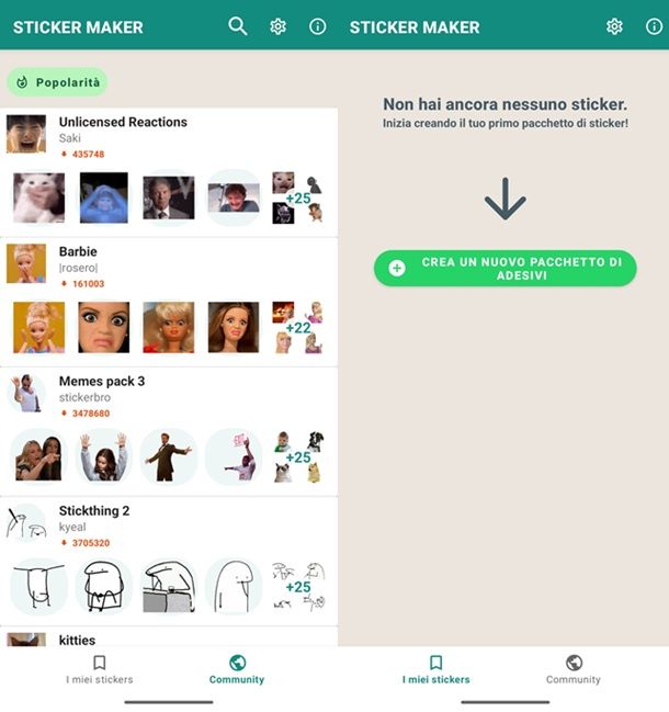 Sticker Maker app terze parti Android