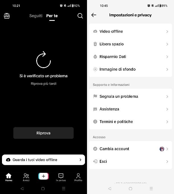 Come vedere i video offline su TikTok