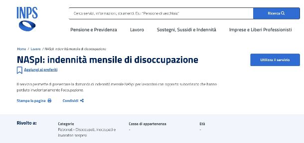 NASpI cos'è