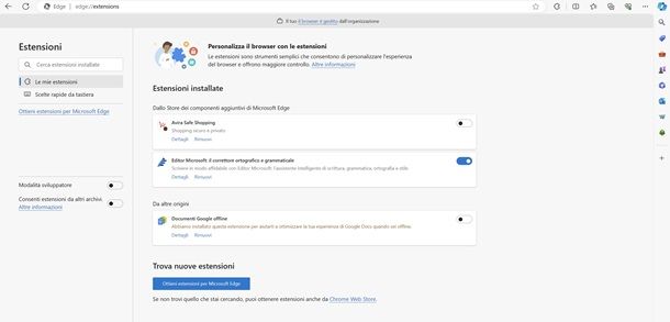 edge estensioni