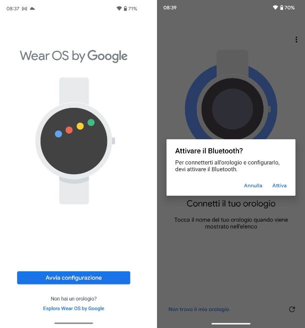 Come trasferire contatti su Wear OS