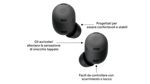 Controlli e microfono auricolari Bluetooth
