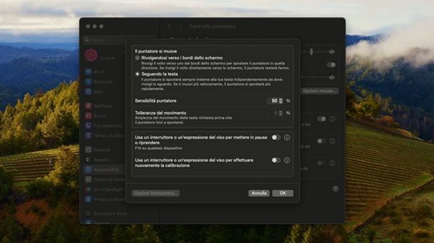 Opzioni di accessibiltà macOS