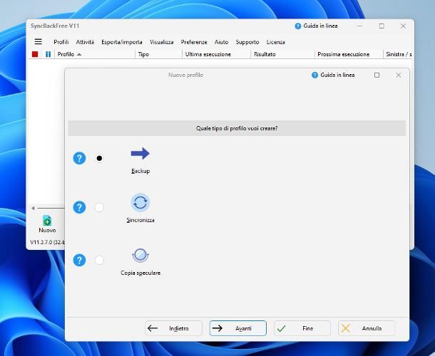 Come fare backup completo PC Windows 11