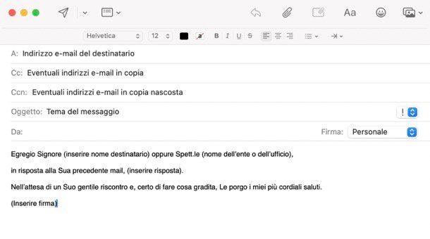 Mail Formale