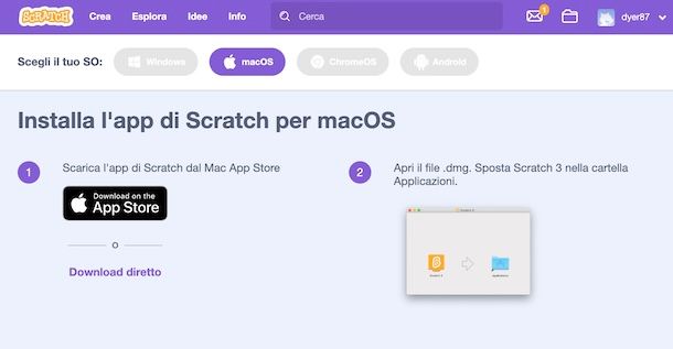 Scaricare Scratch su Mac
