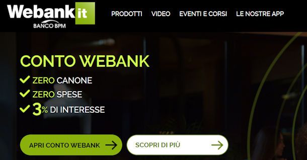 Conto Webank