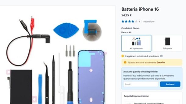 Kit di riparazione iPhone batteria