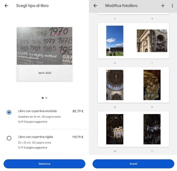 Google Foto modifica fotolibro