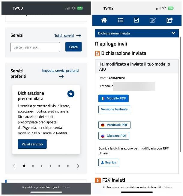 Come scaricare 730 precompilato 2023 da smartphone e tablet