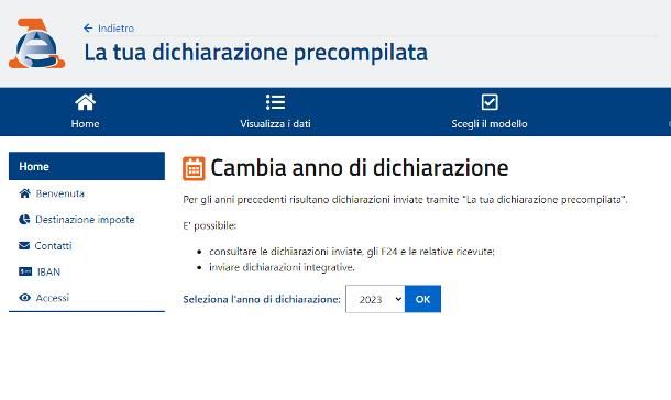 Come scaricare modello 730 precompilato 2023 da PC