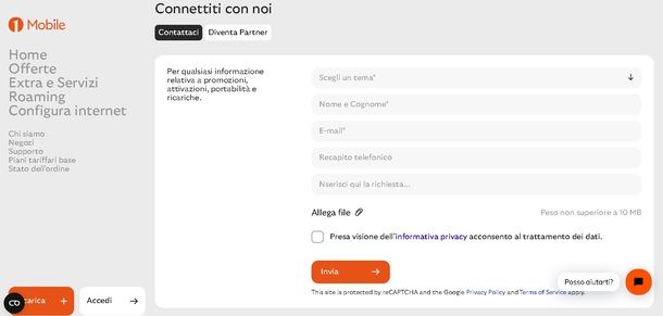 Sito Web 1Mobile