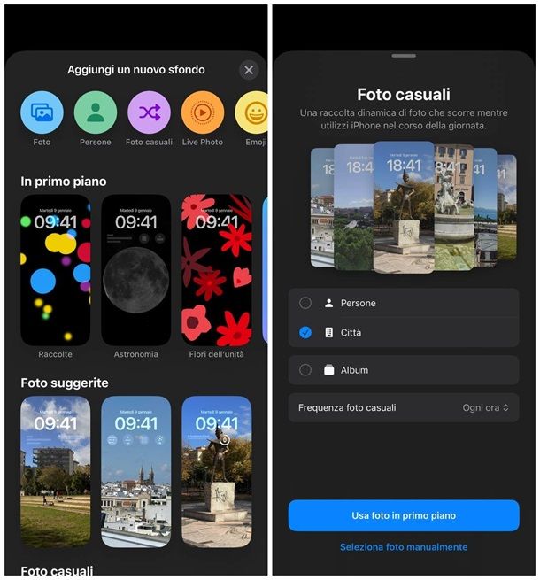Come mettere più sfondi nella schermata di blocco: iPhone