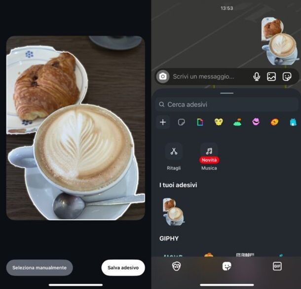 Come trasformare una foto in sticker Instagram