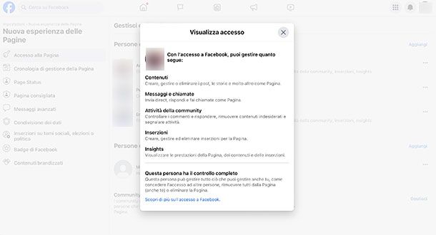 Come vedere amministratori pagina Facebook che gestisci_PC